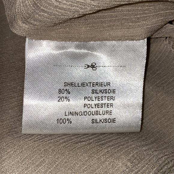 🔥🔥PORTS 1961| Taupe & Metallic Silver Dress -Sz 6 - Picture 14 of 15